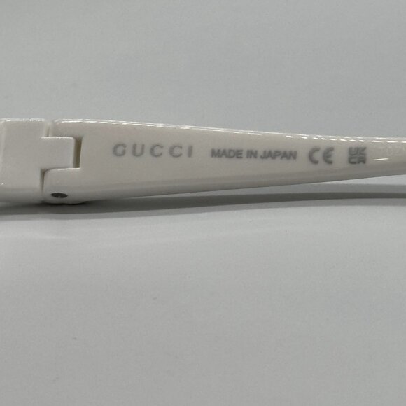 NEW GG1650S 007 UNISEX SHIELD SUNGLASSES, GRAY WHITE MASK EYEWEAR GUCCI - Picture 9 of 11